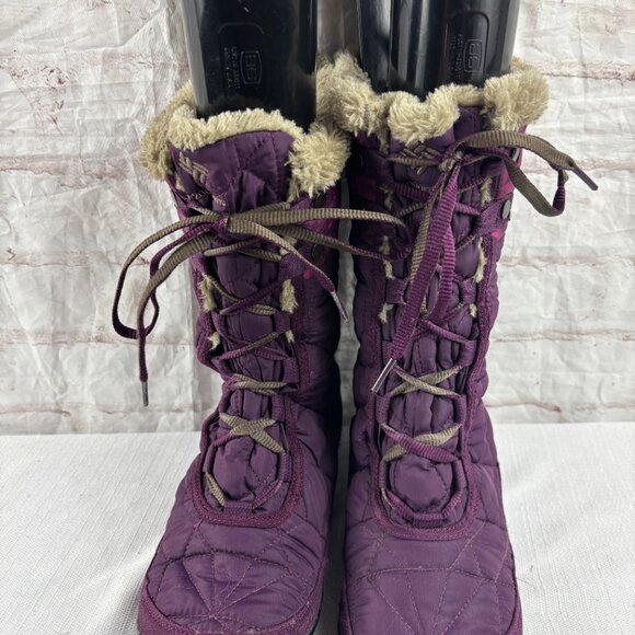Columbia Women's 8.5 Purple Minx Mid II Insulated Waterproof Winter Snow Boots - Picture 6 of 14